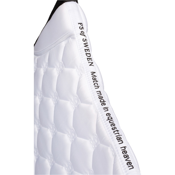 2025 PS of Sweden Vintage Monogram Dressage Saddle Pad 1110-120-090 - White / Black
